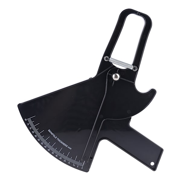 Precision Skinfold Caliper Enkel, pålitlig verktyg för att övervaka kroppsfett Mäter upp till 80 mm i hudveckstjocklek Unisex