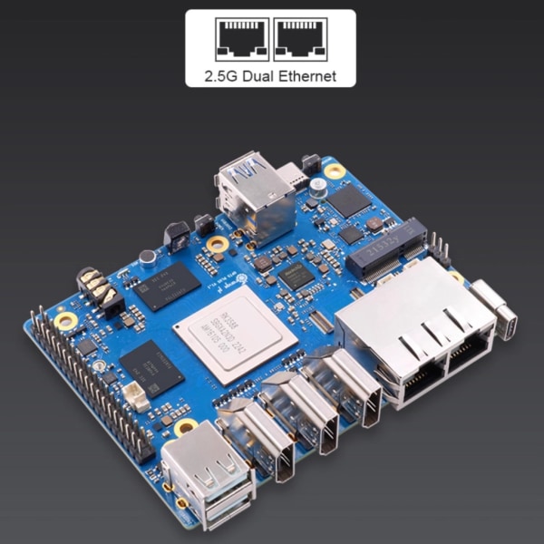 för Orange Pi 5 Plus RK3588 8-Core 64Bit Single Board Computer 2,4GHz Frequency Open Source Development Board 8G DDR3