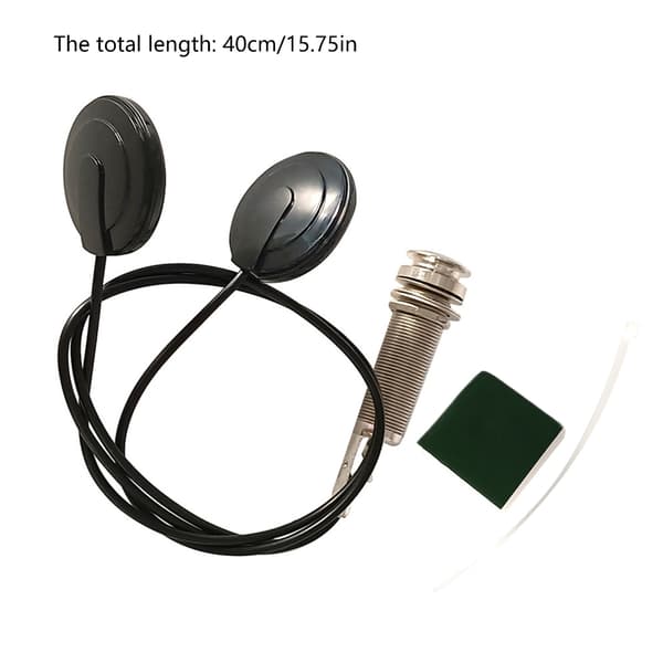 Gitarr Bas Ukulele Instrument Mikrofon Pickup Transducer med 6.35mm Jack