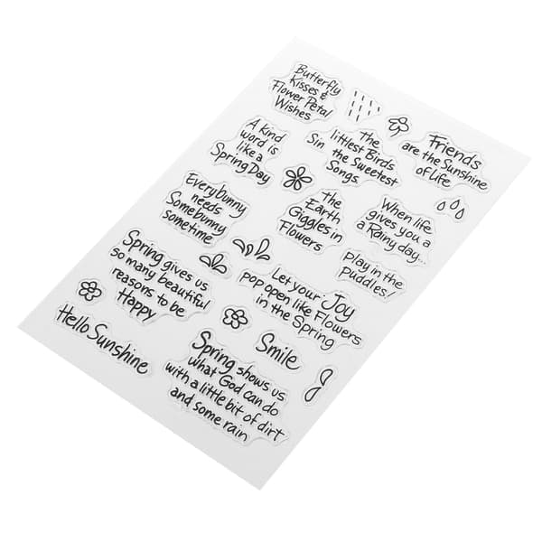 Välsignelse Transparenta Silikonstämplar för DIY Scrapbooking Dagboksutsmyckningar