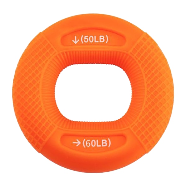 Silikongrepp styrketränare Bärbar handförstärkare Grip Ring Handtränare Fitness för män kvinnor Orange 50 to 60 lbs