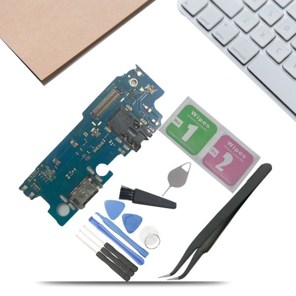 Telefon USB laddningsgränssnitt Flexkabelbyte för Galaxy A32 5G SM-A326 mobiltelefon med reparationsverktyg