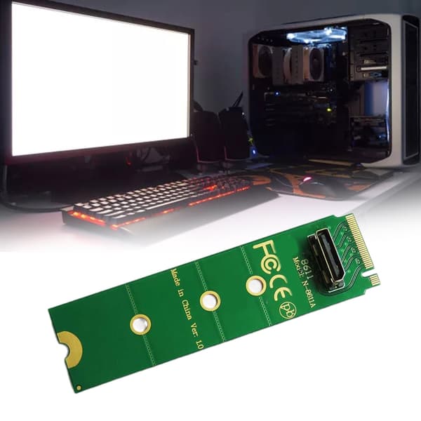 NVMe M.2 til SFF8611 SFF-8611 Adapter for PCIeX4 NVMe M.2 NGFF SSD
