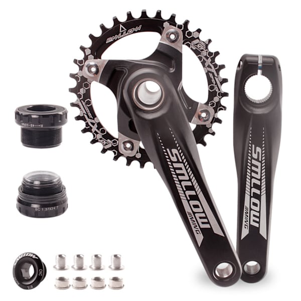MTB Sykkel BCD 104 Kranksett 170mm Krank 1X System Kjedehjul Enkelt Krankdrev