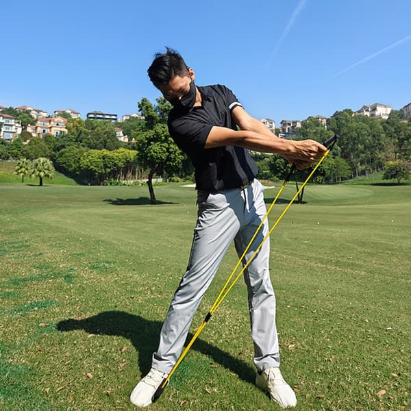 Golfträningsrep Golfsvingförstärkare Elastiskt dragreptränare