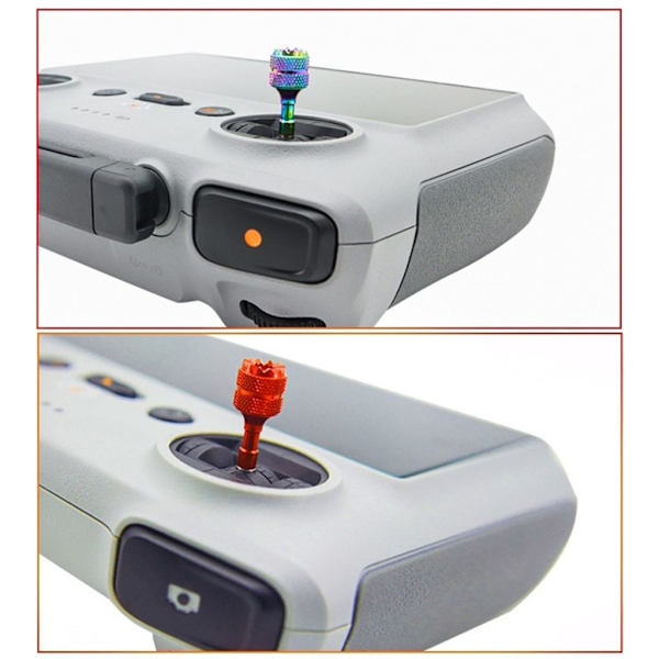 Minifjärrkontroll Joystick Control Sticks för Mini3 Pro/Mini4 Pro/Air 3 flygplan Hållbar och kompakt ersättningsdel Red