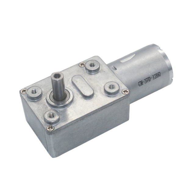 JGY370 2 RPM till 375 RPM High Moment Speed ​​Reducer 6V/12V24V Metall snäckväxelmotor Vändbar snäckväxelmotor med låg hastighet 90 24V