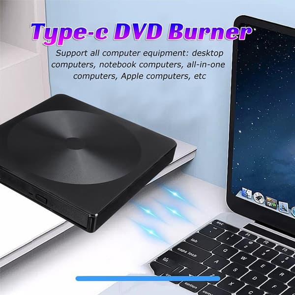 Snabb Dataöverföring USB 3.0 Typ C DVD-brännare för Bärbara och Stationära Datorer