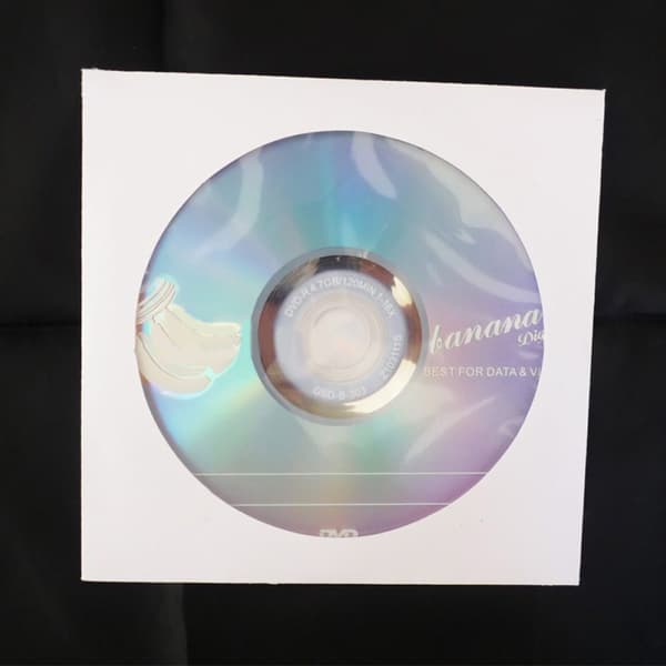 50 mini papir CD DVD-lommer med flap til etuiomslag