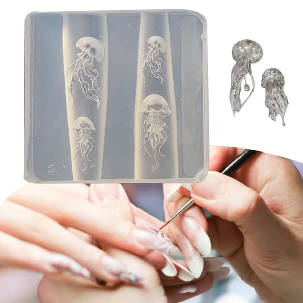 Nageldesignverktyg, manetformade handgjorda formar för manikyr