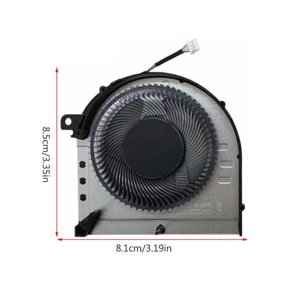 Udskiftningskøleventilator til bærbar computer 5V 0.5A 4-pin radiator til Gaming 3-15ACH6