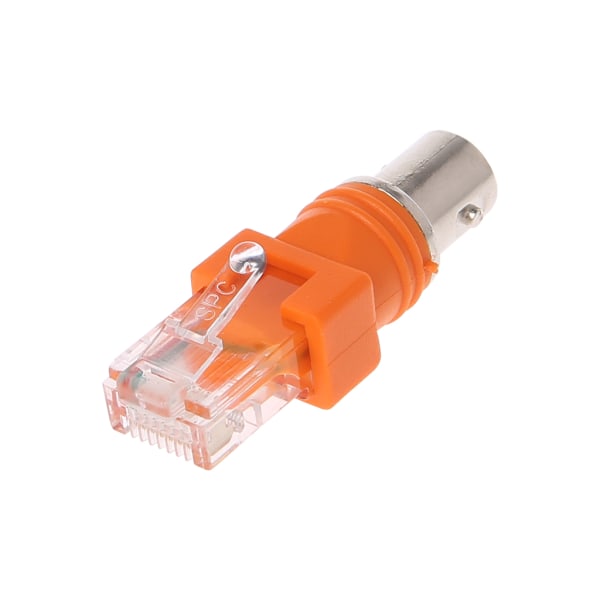 Holdbar BNC Hun Til RJ45 Han Adapter Chassis Panelmontering Skærm Udskiftningstilbehør Adapter Koaksial Høj Kvalitet