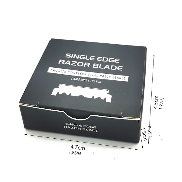 100 st Barberare för rakblad Single Edge för rakblad för Professionell Barb