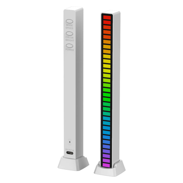 RGB Musikdisplay Lampor Färgglad Lampa Skapar Bra Atmosfär, Atmosfärsljus för Små Ornament på Bildekorationen