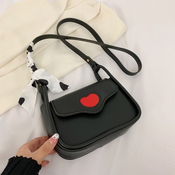Kvinnor Mjukt läder Axelväska Koreansk Stil Crossbody Bag Enkel Messenger Bag Dam Casual Underarm Bag Liten Sling Bag White