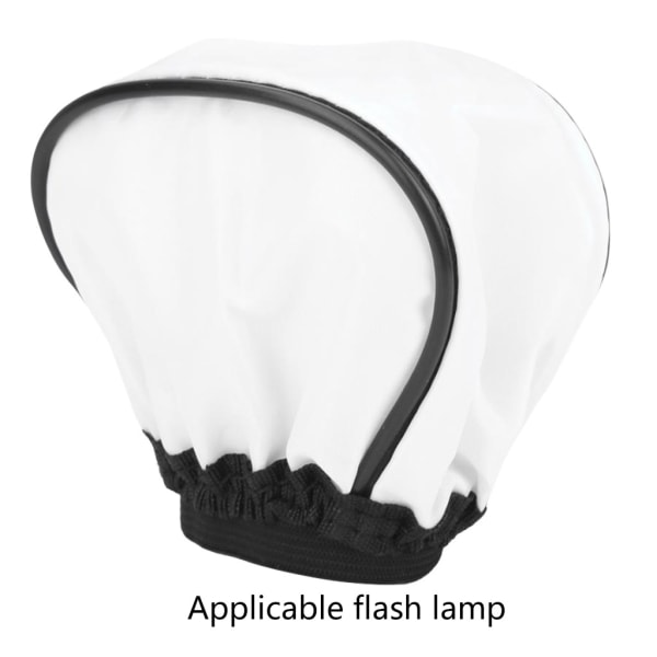 2X Universal Photography Softbox Diffuser Vikbar Hopfällbar Bärbar Design för LED-lampa Mjuk flexibel blixtljus