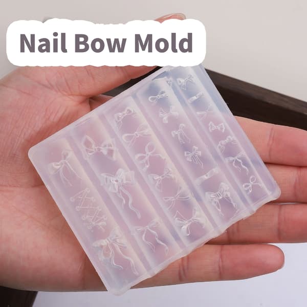 Bågar Nagelformar 3D Rosettformar Nagelkonst Silikonformar Nagelkonstdekoration