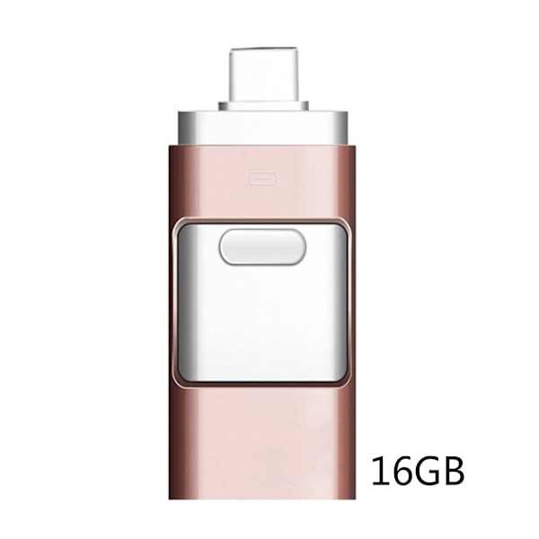 Kannettava Type-C tietokoneen salaus 16GB / 32GB / 64GB Type-C tietokoneen 3-in-1 USB-muistitikku