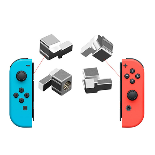 8-i-1-sats metalllåsspänne för Switch Spelkonsol Vänster Höger Analog Stick Controller Reparationsdelar med skruvmejslar