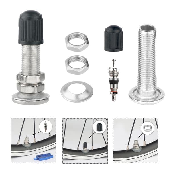 Universal Cykelventilsadapter Set Aluminiumlegeringar Cykelventilsadapter