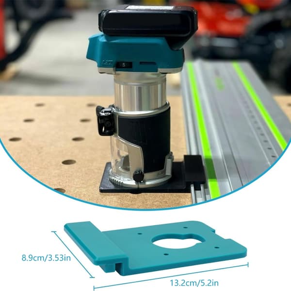 Fräsfäste Styrskena Adapter för RT0701C, DRT50, RT0700C Kantfräsar