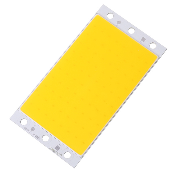 94x50mm COB Panel Light DC12-24V LED Strip Shape Lamp 15W Hög ljusstyrka LED Li White