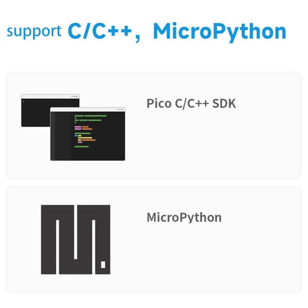 RP2040 Microcontroller Udviklingskort 1.28 Tommer 65K til RaspberryPi/STM32