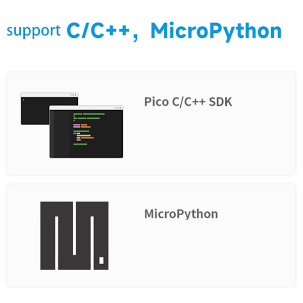 RP2040 Mikrokontroller Utviklingskort 1.28 Tommer 65K for RaspberryPi/STM32