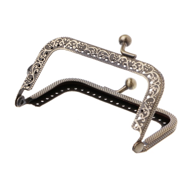 1kpl Metallikehys Lukko Kolikkokukkaro Laukku Tarvikkeet DIY Pronssi 8.5cm