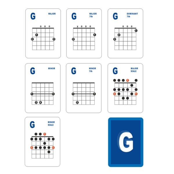 Guitar Chord Learning Cards 49 Gitarr Flash Cards Gitarr skala kort för  gitarr nybörjare Gitarrspelare Gitarr lärare c76b | Fyndiq