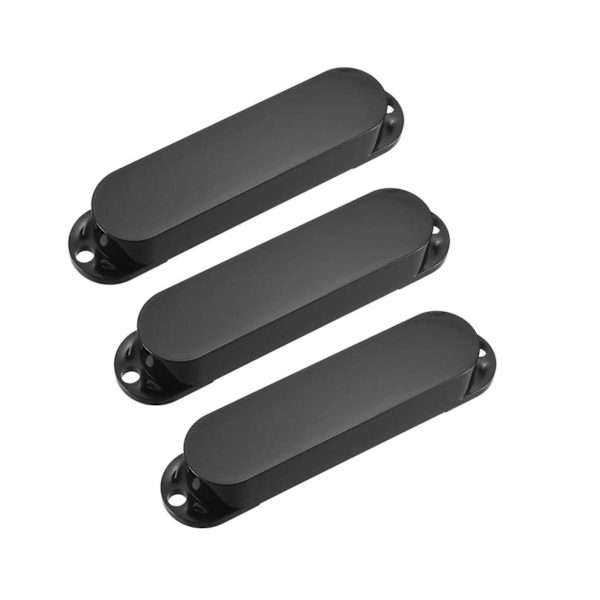 Paket med 3, Plast Stängda Kåpor för Shell Elgitarr Single Coil Pickup för ST SQ Elgitarr