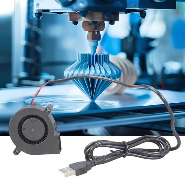 Plast 50mm Fläkt 5V USB Kylfläkt För Datorutrustning Ersättning