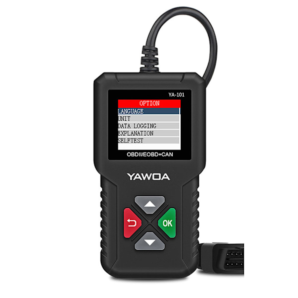 OBD2 Automatisk Diagnostisk Scanner Bilkodläsare för Läsa & Radera Felkoder