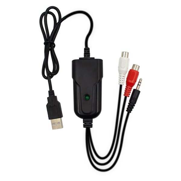 USB Lydopptakskort for digitalisering av gamle kassettbånd til MP3-format