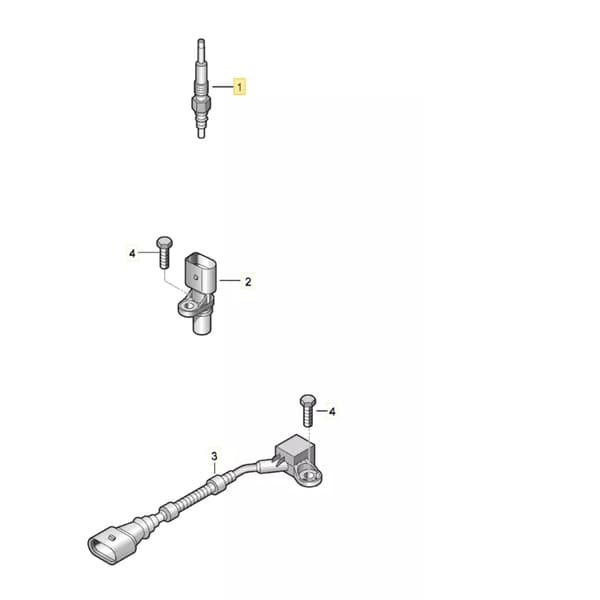 Gløderør til Golf Mk5 Mk6 03L905061F 03L905061E 059905061E 03L905061G