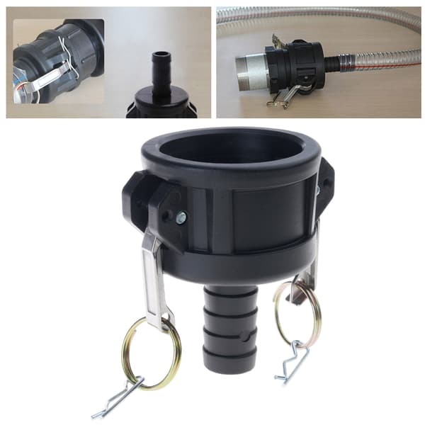 IBC-tankadapter konverterer 2 tommer han til 1 tommer haveslangetilslutning