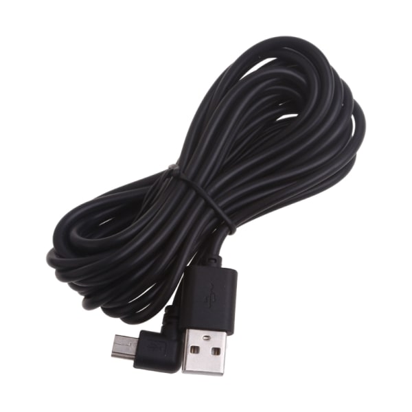 Mini USB B Typ 5-stift hane vänster/höger vinklad 90 grader till USB2.0 hane laddningssladd Bend left