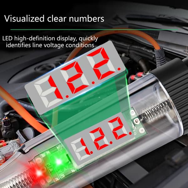 Isolert krets tester 5V-120V for bilbruk med digital skjerm