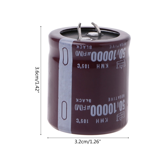 10000uF 50V 105°C Power Elektrolytisk kondensator Snap Fit Snap In