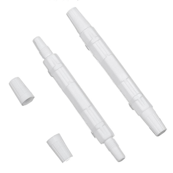 100 st Fiberoptik för Fusion för skydd Rund för case Box för Drop Cable Optic Fiber Fused Cables White