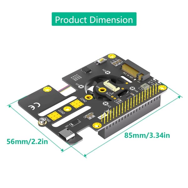 3 i 1 Combo M.2 NVME Till Pcie Adapter Stöder M.2 2230 2242 M Key NVME SSDs