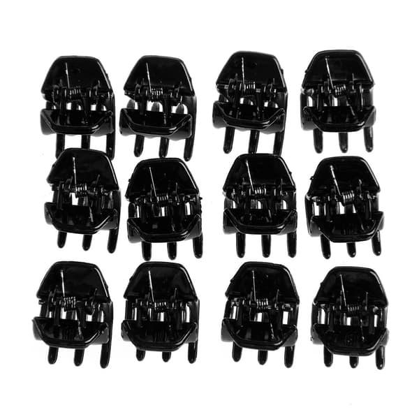 12 st Kvinnor Flickor Håraccessoar Styling Plast Mini Clip Claw Clamp Ny