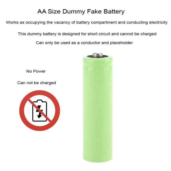 6V LR6 AA Dummy-batteri AA-batterieliminatorkabel med strömbrytare Byt ut 4st 1,5V AA-batterier för LED-ljus elektroniskt