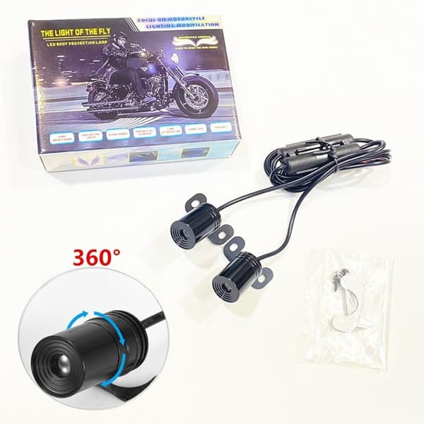 2st LED Välkomstljus för Motorcykel Dekorativ Underredsbelysning