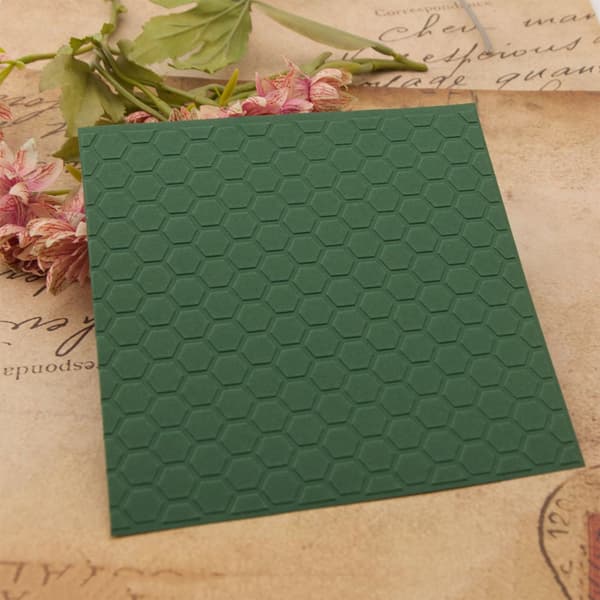 Honeycomb Teksturert Pregefolder for Invitasjonskortlaging Scrapbooking