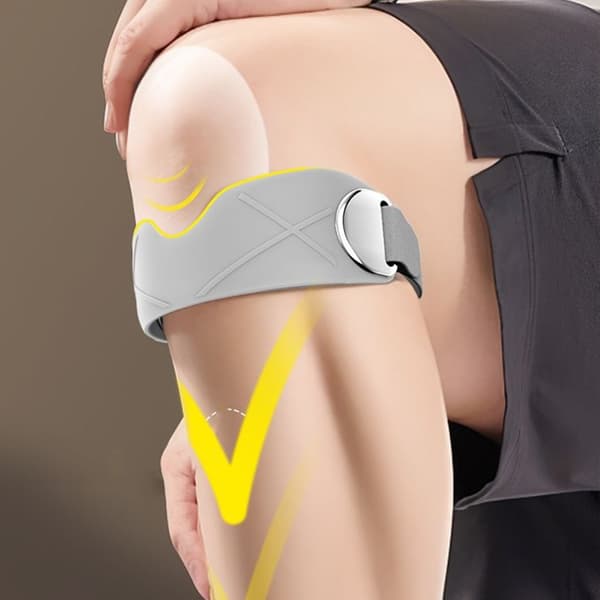 Pustende knebeskyttelse med justerbar passform og silikonpolstring for leddbeskyttelse Black