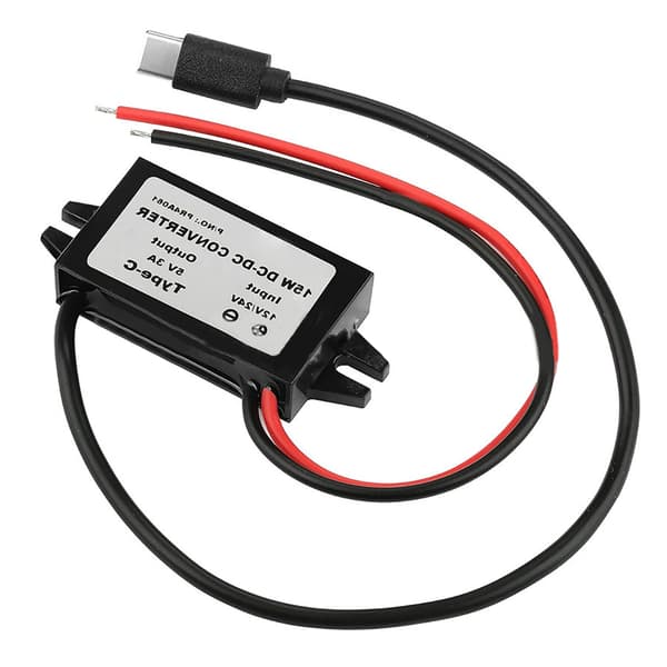 5A USB C spændingsregulator pålidelig 15W USB C strømforsyning til køretøjer lastbiler