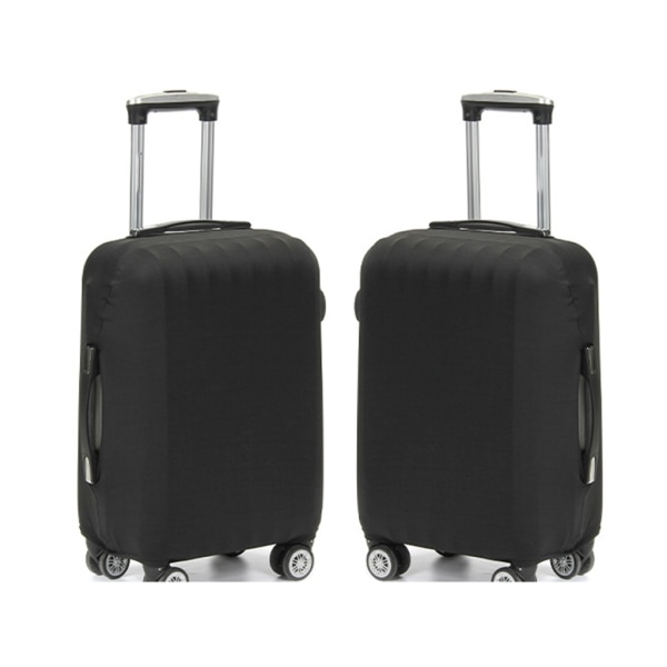 Cover Resväska Cover Elastiskt bagageskydd Tjocka vagn cover Passar för 18-28 tums bagage Black L