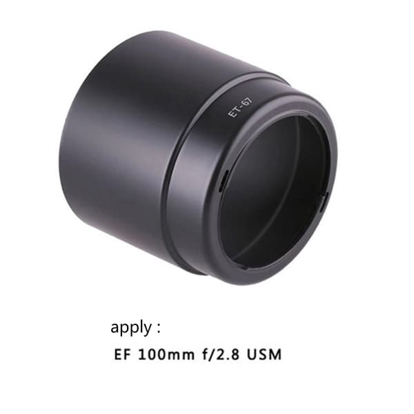 ET67 Modlysblænde til DSLR-kameraer til EF 100mm f/2.8 Makro Objektivhætte