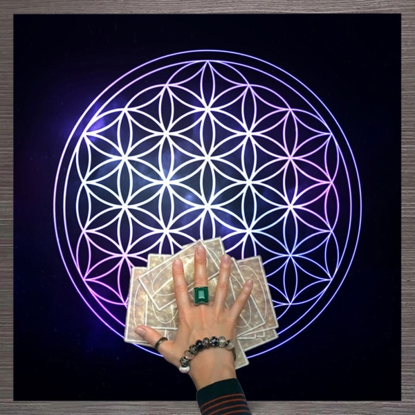 50/60/75 cm Tarot Duk Fyrkantig Tarot Duk Altare Tarot Kort Duk Spådom Andlig Tarot-Hexeri Tillbehör B60